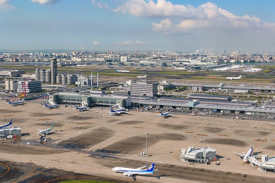Haneda Airport aerial view