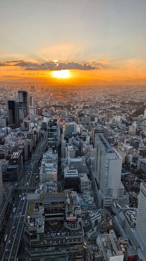 Sunset Shibuya Sky alternate view