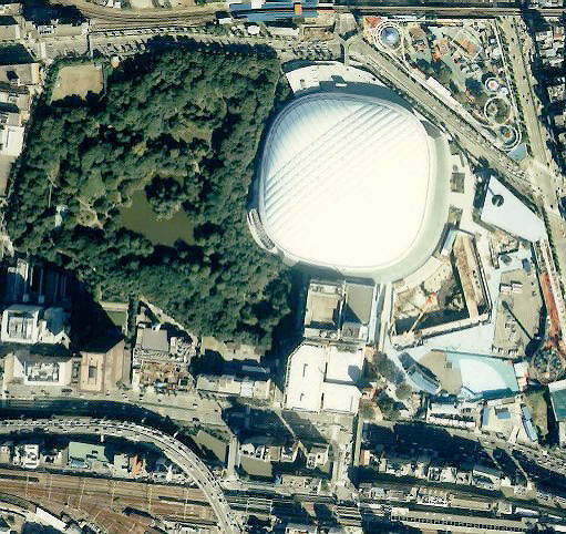 Tokyo Dome City aerial