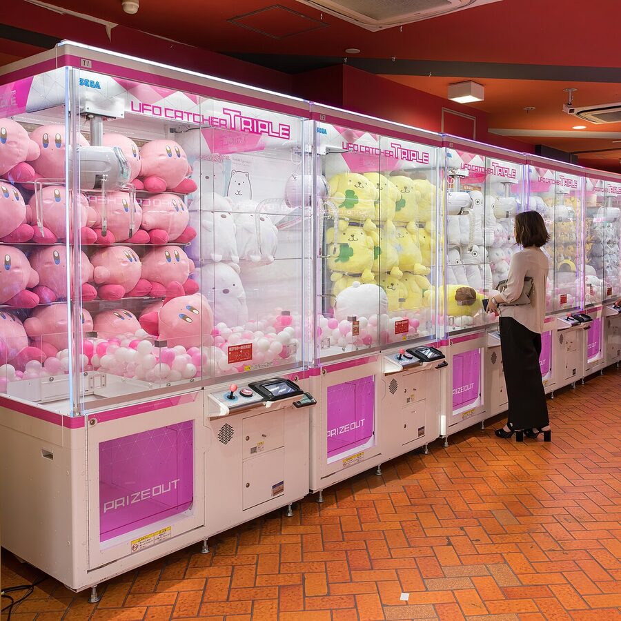 Claw crane arcade game Akihabara