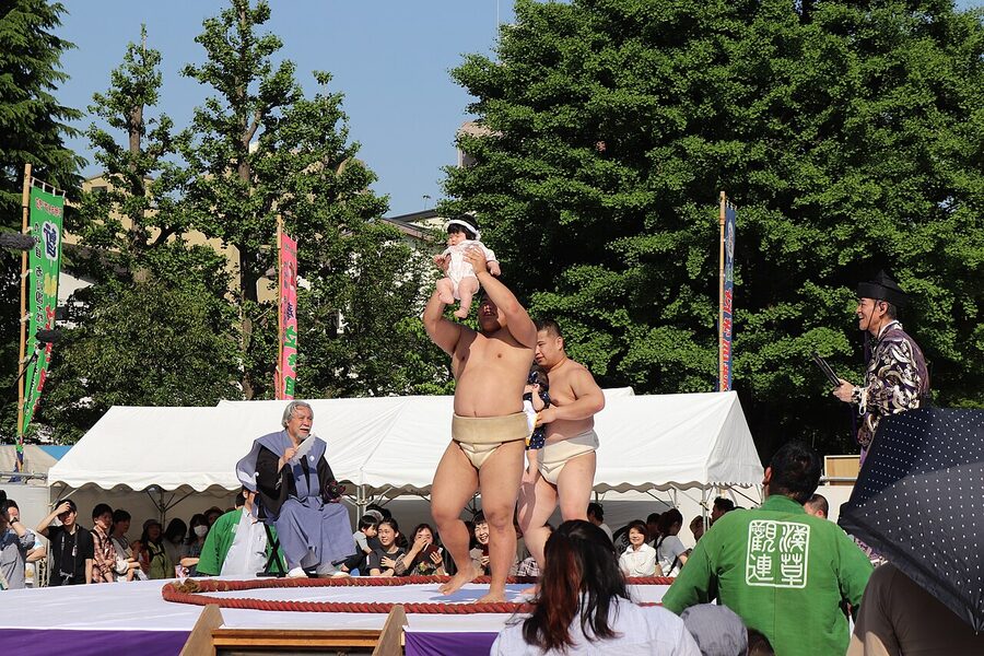 Naki Sumo Crying Baby Festival at Senso-ji