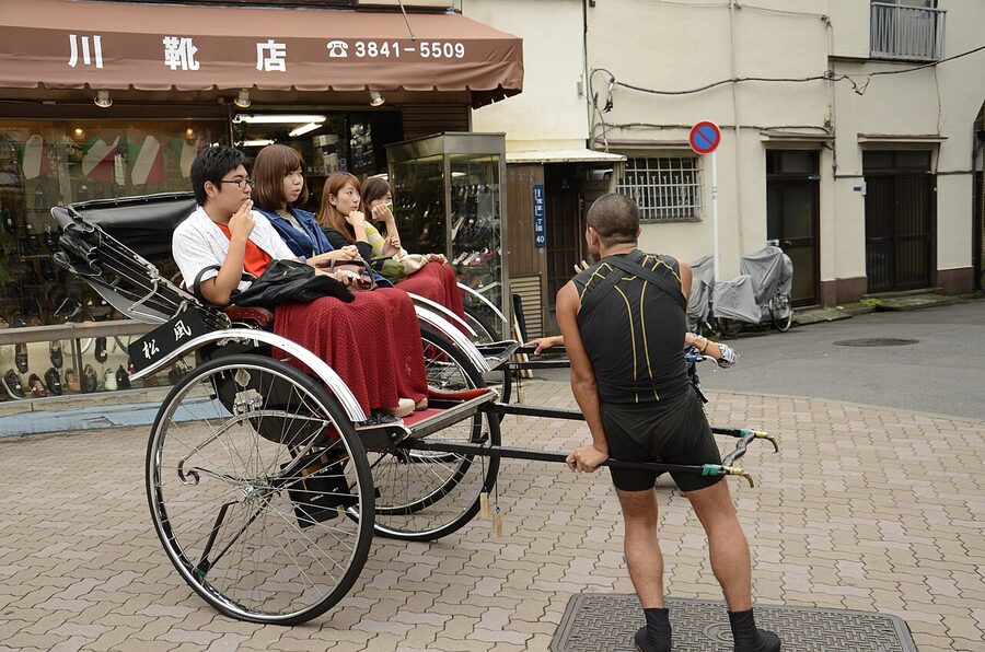 Rickshaw in Asakusa Tokyo