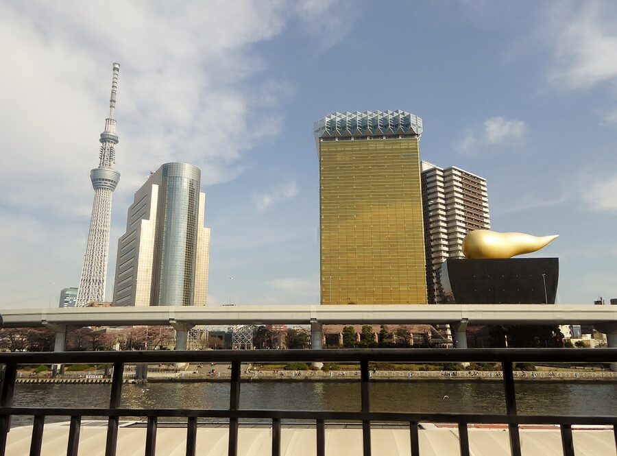 Skytree Sumida and Asahi Beer Tower