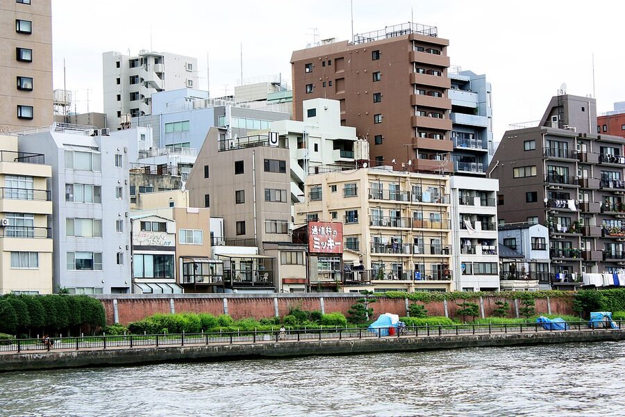 Sumida River cruise view Tokyo