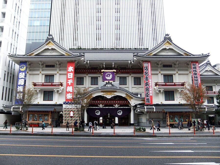 Kabukiza Theatre exterior Ginza
