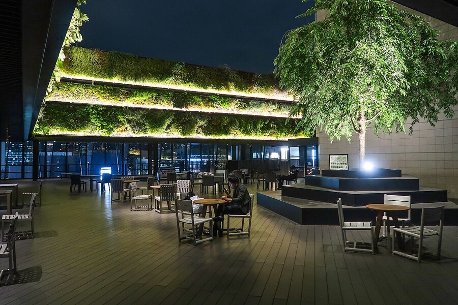 Tokyu Plaza Ginza rooftop terrace