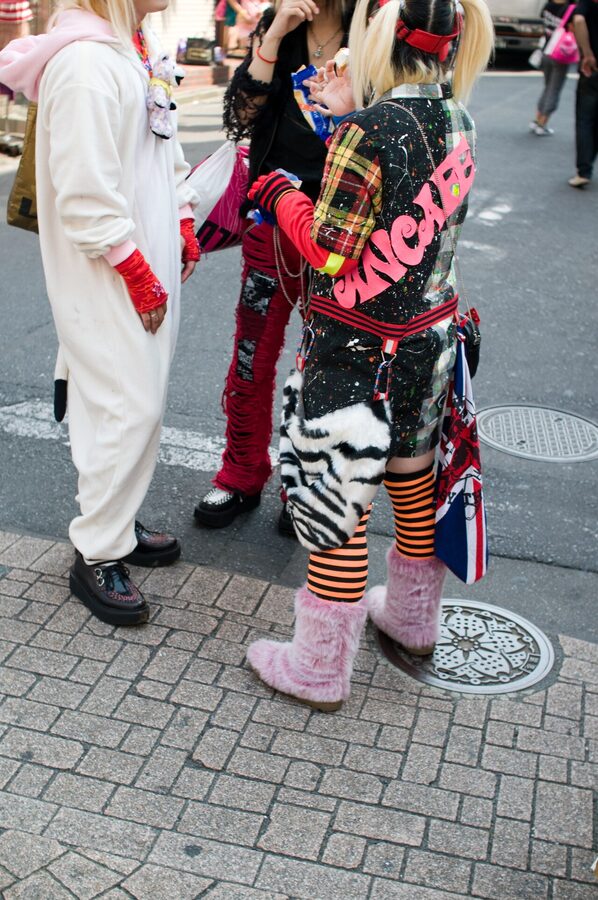 Cosplayers on Jingu Bashi in Harajuku 2008