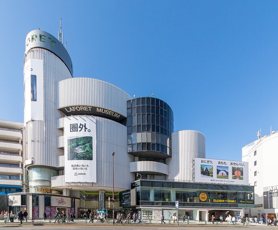 Laforet Harajuku department store exterior 2024