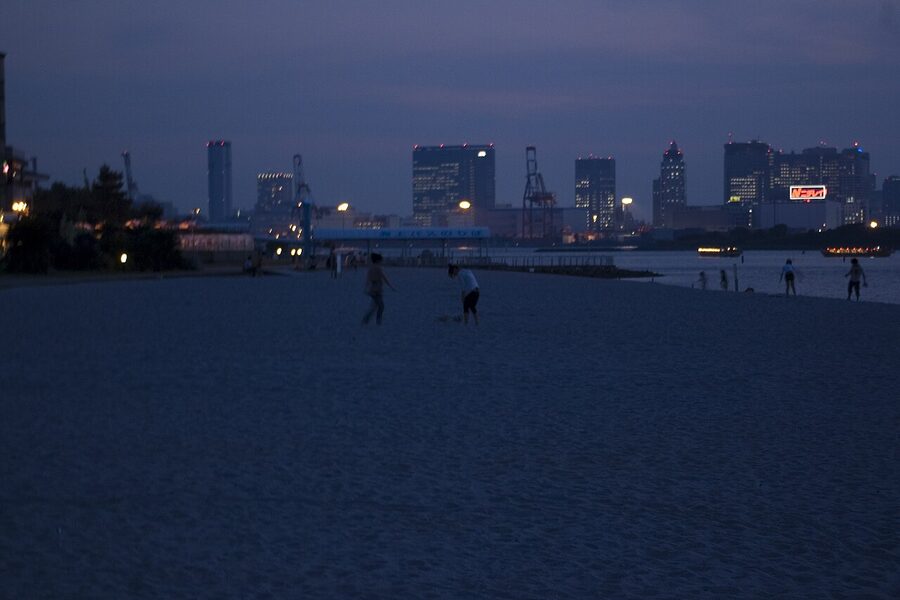 Odaiba Marine Park at night