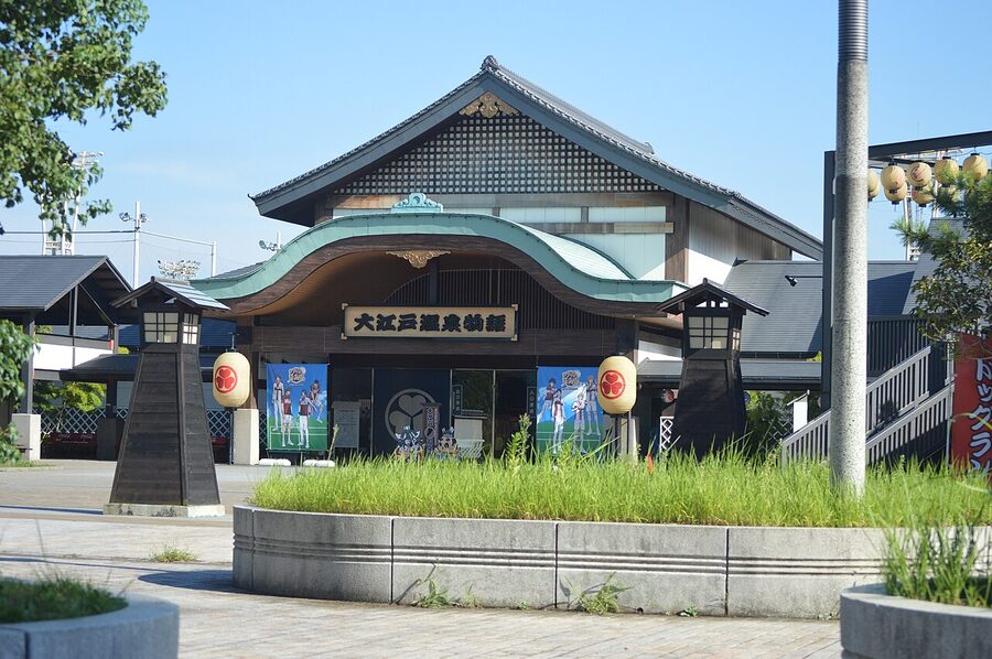 Oedo Onsen interior Edo themed