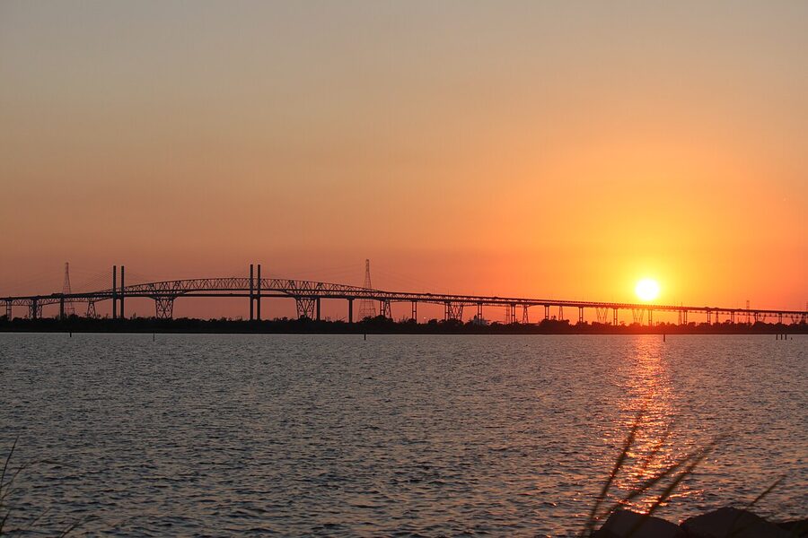 Rainbow Bridge at sunset