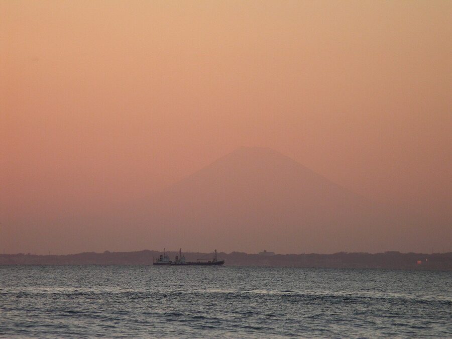 Sunset over Tokyo Bay from Odaiba