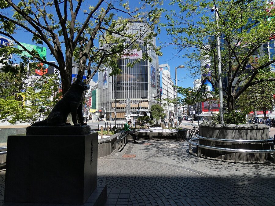 Hachiko square outside Shibuya Station