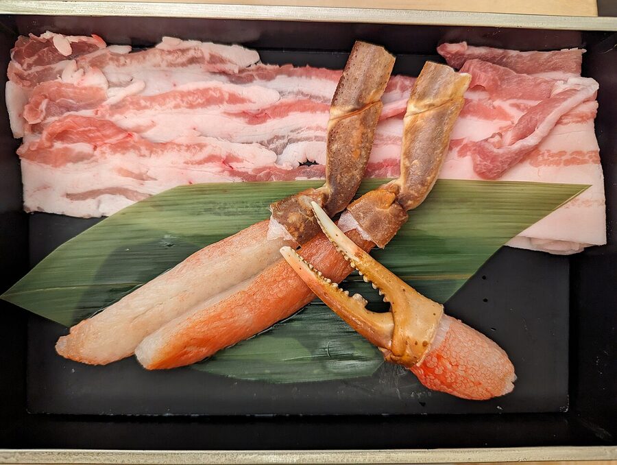 Japanese food set in Shibuya restaurant