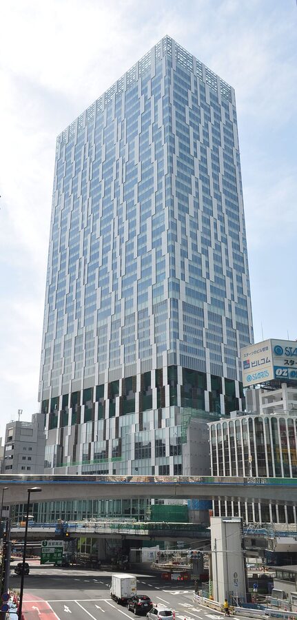 Shibuya Stream building and restored river