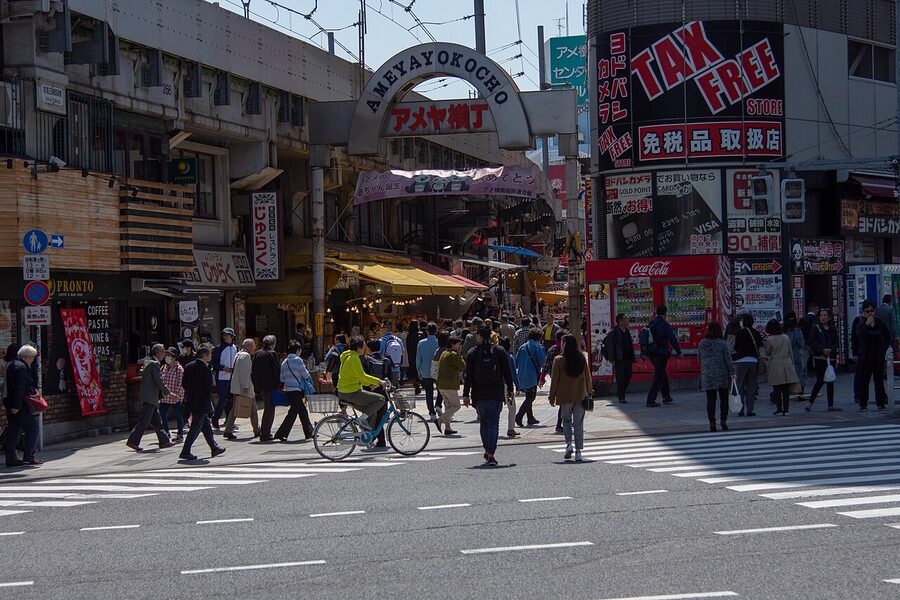 Ameyoko market entrance archway