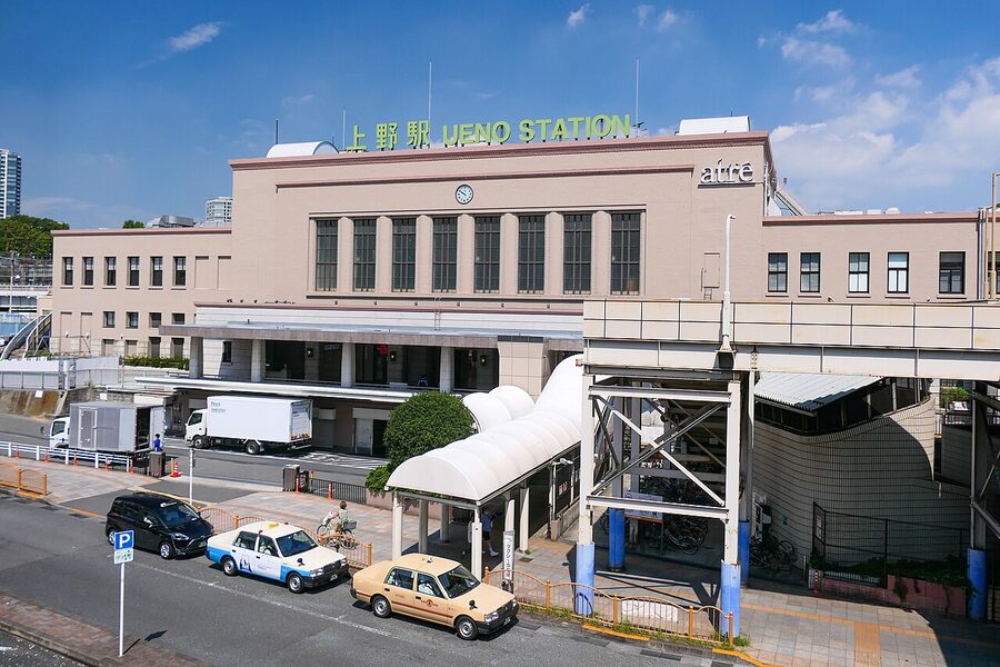 Ueno Station JR East platform area