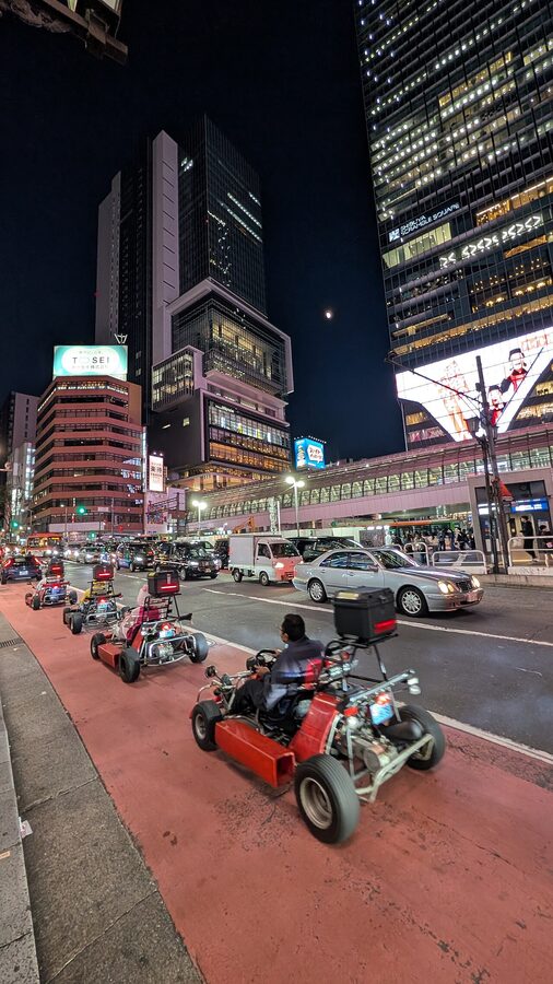Go-karts in Tokyo city