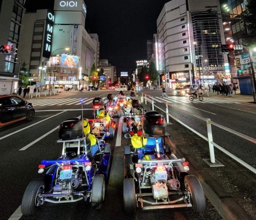 Kart experience in Shinjuku tv